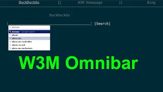 W3M Omnibar Web Searching Directly from the Addressbar - Linux TUI