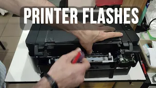 Printer error, printer does not print, printer flashes