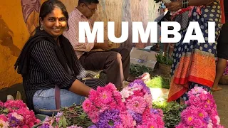 🇮🇳 INDIA WALKING TOUR, DADAR FLOWER MARKET, MUMBAI WALKING TOUR, THE MOST BEAUTIFUL BAZAAR IN MUMBAI