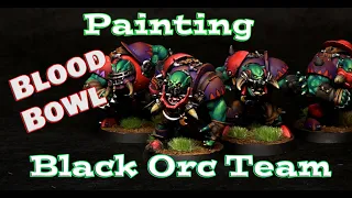 Painting Blood Bowl Black Orc Team Part 1