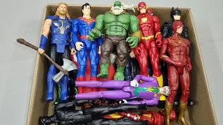 SPIDERMAN VS HULK VS IRONMAN VS THOR VS  CAPTAIN AMERICA VS SUPERMAN SUPERHERO AVENGERS UNBOXING