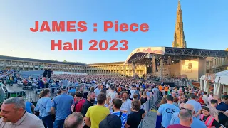 James in concert at the Piece Hall 2023