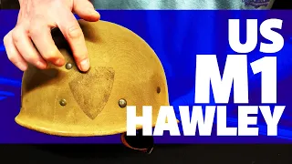 M1 Front Seam German Helmets: WW2 US M1 Hawley | US M1 Helmet | Antique Military Helmet Collection