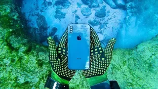 Found iPhone X Underwater in River While Scuba Diving! (Returned to Owner)