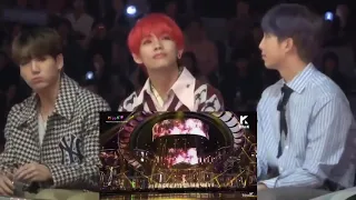 BTS reaction to (G)IDLE "HANN"performance @MMA 2018