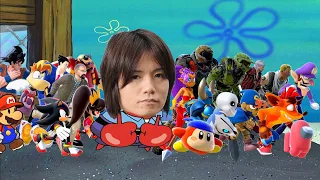 Mr. Krabs Kicks out EVER MOST WANTED CHARACTER For Smash (Squidward Kicks out)