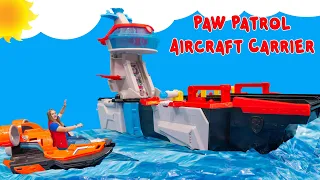 Assistant Helps Paw Patrol Might Pups with their Aircraft Carrier