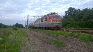 большая редкостьв Воронеже вл80т 2099 с грузовым составом
