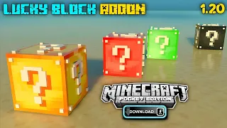 Addon Minecraft 1.20 Lucky block || Minecraft addon || mcpe