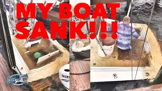 MY BOAT SANK!!! Boating Accident SHOCKING - Storm Sinks Inshore Saltwater Fishing Boat