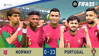 FIFA 23 - Portugal vs Norway Ft . Ronaldo vs Haaland - PS5™ 4K  Next Gen