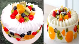 Pretty And Unique Fresh Fruit Cake Decorating Ideas | Mix Fruit Cake #shorts #sellerfactg