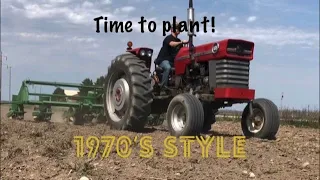 Time to plant.... 1970’s technology!  Massey Ferguson 165