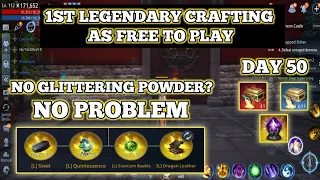 Mir4: 1st Legendary Crafting (Day 50) + No Glittering Powder? No Problem!