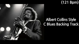 Albert Collins Style C Blues Backing Track (121 Bpm)