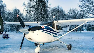 Рождественский рейс из Гомеля в Щучин на самолёте cessna 182