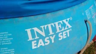 БАССЕЙН  INTEX 4,54 x 1,22 Ремонт и Практические советы. Надувной круг пришел в негодность.