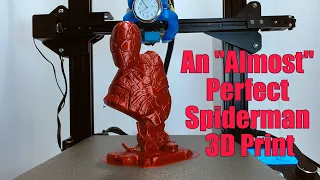 "Almost" Perfect 3D Printed Marvel Spiderman - Ender 3 Pro Octolapse Time Lapse