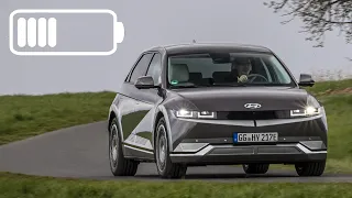 Hyundai IONIQ 5 AWD energy power consumption economy: highway city motorway mpkWh kWh/100 km range