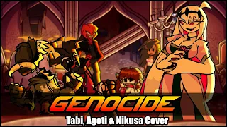 Now, Now, Boys, Stop Fighting.. | FNF - Genocide - Tabi, Agoti & Nikusa Cover - (Electrolite Remix)