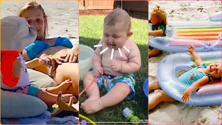 Funny Baby's Reaction to Everything and Funniest Babies On The Beach