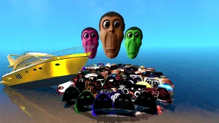 Obunga Family Angry Munci Nicos Nexbots vs Big Ship (Part 18) Garry's Mod