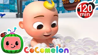 Bubbly Bath Song | @CoComelon   | 🔤 Moonbug Literacy 🔤