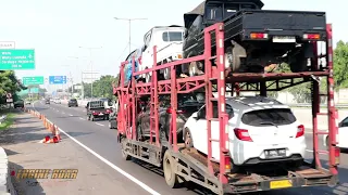 Truck Spotting Traffic sound-The freeway is full of large vehicles!!!