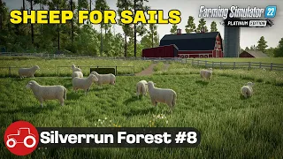 Making Hay For The Sheep!! Silverrun Forest Farming Simulator 22 Let's Play Episode 8