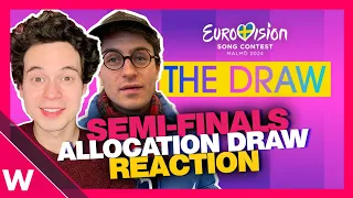 Eurovision 2024 Semi-Final Allocation Draw (REACTION)