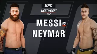 EA Sports UFC 3 - LIONEL MESSI vs NEYMAR - Gameplay (HD) [1080p60FPS]