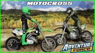 Pretend Play Adventure Force Motocross Dirt Bikes Toys Outdoor Imagination