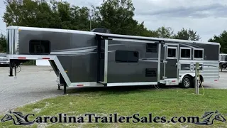 New 2023 Merhow 3 Horse Trailer 16' LQ with Slide, Mangers, FULLY LOADED! Model: 8316 RWS STAMPEDE 🐎