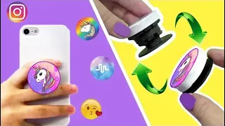How to make a popsocket for your phone // Cool cardboard ideas // The best of waste