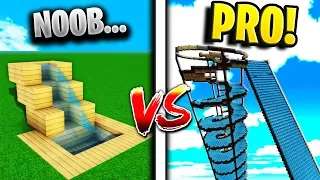 PASAMOS DE PARQUE ACUÁTICO NOOB A PARQUE ACUÁTICO PRO 🌊😱💧 EN MINECRAFT