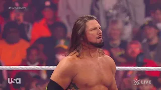 WWE RAW OMOS VS AJ STYLES 01/03/22