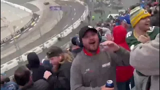 Crowd POV and Reaction at Martinsville Xfinity500 during last lap stunt by Ross Chastain