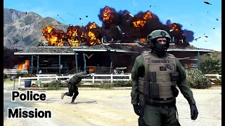 Police Trevor's Search And Destroy Mission!!! - GTA 5 Mission (Remastered)