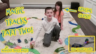 *NEW* COLT PLAYS WITH MAGIC TRACKS PART 2 / SPECIAL GUEST / DINO CHOMP / MONSTER TRUCK RALLY