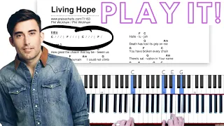 “Living Hope” Easy Worship Piano Tutorial (Phil Wickham)