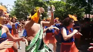 Havayanas Usadas desfila pelas ruas da região Leste de BH nesta segunda-feira de Carnaval