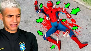 CONSIGO QUEBRAR TODOS OS OSSOS DO HOMEM ARANHA no GTA 5?!