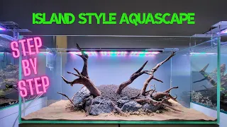 "The Colorful Island" - Island Style Aquascape Step By Step Tutorial