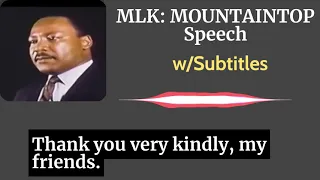 MLK: Mountaintop Full Speech (1968) | English Subtitles