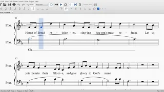 Table of Emmanuel  -   Bass Part, Piano Score