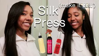 Silk Press Tutorial! (& wash day tips!) Straight Natural Hair!