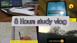 Full Day of Banking Aspirant | 8 Hours Study Routine | #studyvlog #banking #studyroutine #sbi #ibps