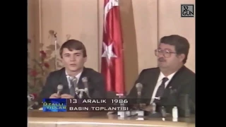 Turgut Özal'ın Naim Süleymanoğlu'nun konuşmasını Türkçe'den Türkçe'ye tercüme etmesi