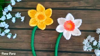 Crochet Daffodils Flower I Crochet Flower I Crochet Easter Flowers