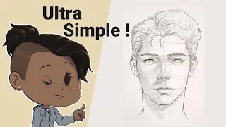 APPRENDRE À DESSINER UN VISAGE SIMPLE (DEBUTANT)